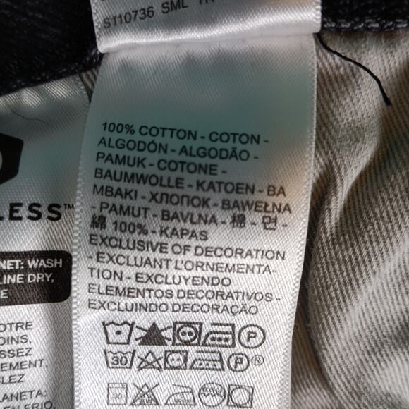 Levis 501 54 Deconstructed Jeans Men 33x32 Black Distressed Taper Button Fly - Picture 15 of 16